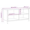 vidaXL TV-Schrank Grau Sonoma 100x40x50 cm Holzwerkstoff