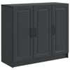 vidaXL Sideboard Schwarz 89 x 34,5 x 77 cm Holzwerkstoff