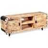 vidaXL TV-Schrank Raues Mangoholz 120x30x50 cm