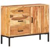 vidaXL Sideboard 88x30x73 cm Akazie Massivholz