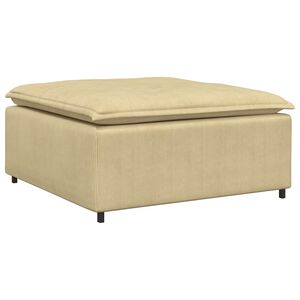 vidaXL Modulares Sofa Fu&szlig;hocker-Modul Graugr&uuml;n 100x100x48 cm