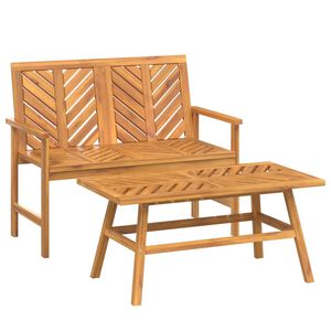 vidaXL 2-tlg. Garten-Lounge-Set Massivholz Akazie