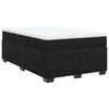 vidaXL Boxspringbett mit Matratze Schwarz 120x190 cm Samt