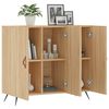 vidaXL Sideboard Sonoma-Eiche 90x34x80 cm Holzwerkstoff