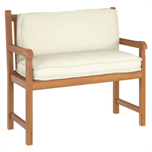 vidaXL Palettenkissen für Rückenlehne Creme 120 x 40 x 12 cm