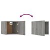 vidaXL TV-Wandschrank-Set Grau Sonoma Holzwerkstoff