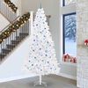 vidaXL K&uuml;nstlicher Weihnachtsbaum Wei&szlig; 300 cm PVC und Stahl