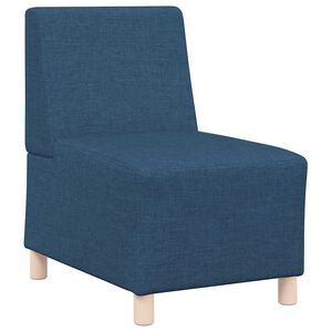 vidaXL Modulares Sofa ohne Armlehnen Blau 55 cm Stoff