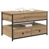 vidaXL Couchtisch Artisan-Eiche 85 x 50 x 50 cm Holzwerkstoff