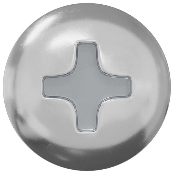 vidaXL Schraube 2 pcs Silber M4 x 16 mm Stahl