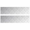 vidaXL Stufenmatten 2 stk. 80 x 20 cm Silber Aluminium Rechtwinklig