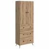 vidaXL Schrankset 2 Stk. 66 x 34,5 x 90 cm Holzwerkstoff Artisan-Eiche