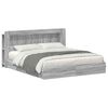 vidaXL Bettgestell mit Stauraum Grau Sonoma 180 x 200 cm Holzwerkstoff