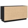 vidaXL Sideboard Schwarz Eichen-Optik 102 x 35 x 55 cm Holzwerkstoff