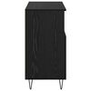 vidaXL Sideboard 3 pcs Schwarz Eichen-Optik 60 x 35 x 70 cm