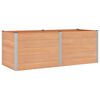 vidaXL Hochbeet Braun 250 x 100 x 91 cm alu.