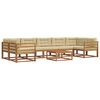vidaXL Outdoor-Sofagarnitur mit Kissen 8 pcs Natur und Beige