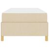vidaXL Bettrahmen mit Matratze Creme 100 x 200 cm Stoff
