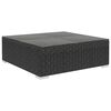 vidaXL 4-tlg. Garten-Lounge-Set mit Auflagen Poly Rattan Schwarz