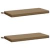vidaXL 2-teilige Bankkissen SOEST 2 stk. 100 % Polyester Taupe