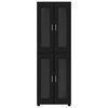 vidaXL Highboard mit Regal Schwarz 60 x 35 x 182 cm Holzwerkstoff