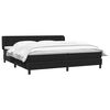 vidaXL Boxspringbett mit Matratzen Schwarz 180x210 cm Samt