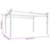 vidaXL Pavillon mit Ausziehbarem Dach 4x3 m Anthrazit
