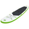 vidaXL Aufblasbares Stand Up Paddle Board Set Grün und Weiß