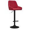 vidaXL Barhocker 2 Stk. Weinrot Samt