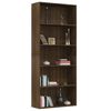 vidaXL B&uuml;cherregal 5 F&auml;cher Braun Eichen-Optik 80x30x189 cm