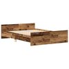 vidaXL Bettgestell ohne Matratze Altholz-Optik 135x190cm Holzwerkstoff