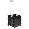 vidaXL Wagen Schwarz und Rot 35 x 39 x 92 cm PP und Elastomer