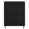 vidaXL Sideboard Schwarz Eichen-Optik 69,5 x 34 x 90 cm