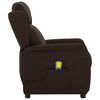 vidaXL Massagesessel Dunkelbraun 93,5 x 67,5 x 101,5 cm Stoff