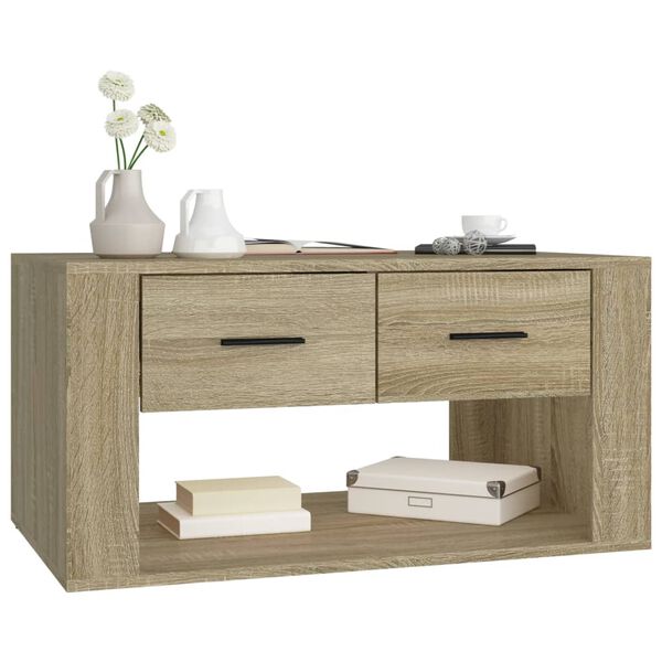 vidaXL Couchtisch Sonoma-Eiche 80x50x40 cm Holzwerkstoff
