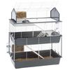 Ferplast Kaninchenk&auml;fig Barn 100 Double 95x57x121 cm Grau