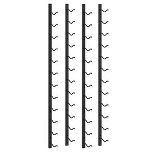vidaXL Wand-Weinregale f&uuml;r 12 Flaschen 2 Stk. Schwarz Eisen