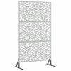 vidaXL Sichtschutz Grau 100 x 50 x 180 cm Stahl