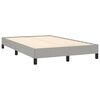 vidaXL Boxspringbett mit Matratze Hellgrau 120x190 cm Stoff