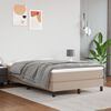 vidaXL Boxspringbett Matratze Cappuccino-Braun 120x200cm Kunstleder