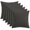 vidaXL Kissenbezug 6 pcs HEERLEN Dunkelgrau 40 x 40 cm