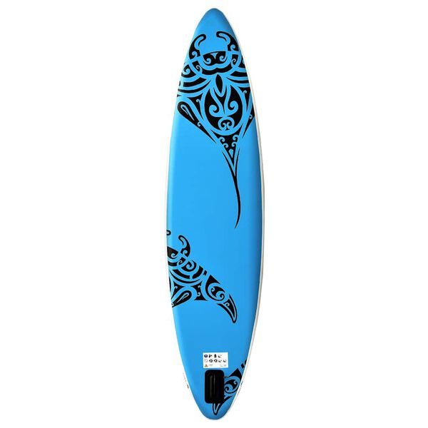 vidaXL Aufblasbares Stand Up Paddle Board Set 305x76x15 cm Blau