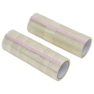 vidaXL Paketklebeband 12 Stk. Transparent 48 mm x 66 m