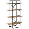 vidaXL B&uuml;cherregal 4 Ebenen 80 x 35 x 140 cm PB Artisan-Eiche