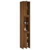 vidaXL Badezimmerschrank Braun Eiche 30x30x183,5 cm Holzwerkstoff