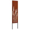 vidaXL Garten Sichtschutz-Leinwand Rostig 32 x 140 cm Wetterfeststahl