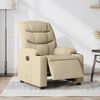vidaXL Relaxsessel Elektrisch Creme Stoff