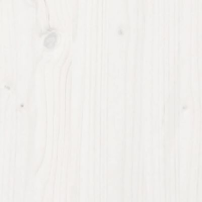 vidaXL Pflanztisch mit Ablagen Weiß 82,5x45x86,5 cm Massivholz Kiefer