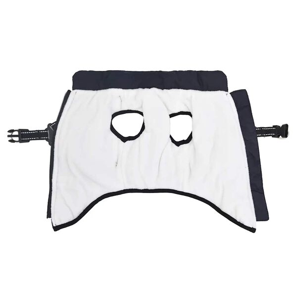 vidaXL Hundemantel Geschirr Wasserdicht Reflektierend Marineblau L32