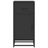 vidaXL Sideboard Schwarz 35,5x35x76 cm Holzwerkstoff und Metall